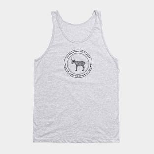 Saiga Antelope - We All Share This Planet - meaningful animal design Tank Top